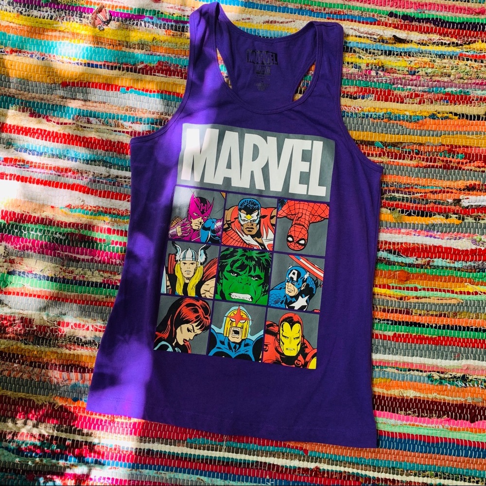 🖤 MARVEL Purple Racerback Tank - Picture 3 of 4